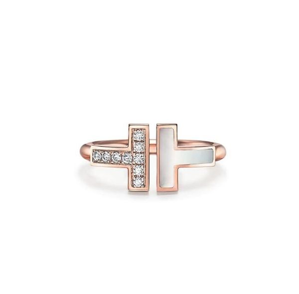 open classic tiffan double t ring lovers' ring tiktok live broadcast popular jewelry, Silver
open classic tiffan double t ring lovers' ring tiktok live broadcast popular jewelry, Silver