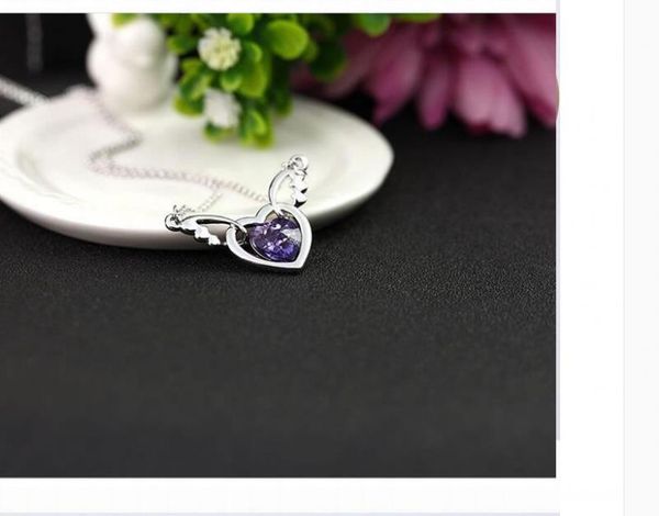 5 sets/lot angel's wings heart shape pendant necklace inlaid rhinestone crystal twinkle decorate adjeustable length plating white k nob, Silver
5 sets/lot angel's wings heart shape pendant necklace inlaid rhinestone crystal twinkle decorate adjeustable length plating white k nob, Silver