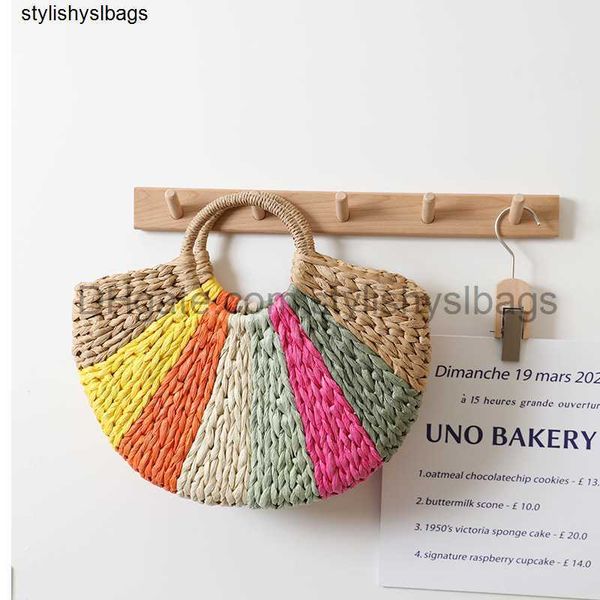 totes rainbow color straw bag 2022 new summer semi-circle hand-held straw bag woven bag seaside holiday beach bag 033023h
totes rainbow color straw bag 2022 new summer semi-circle hand-held straw bag woven bag seaside holiday beach bag 033023h