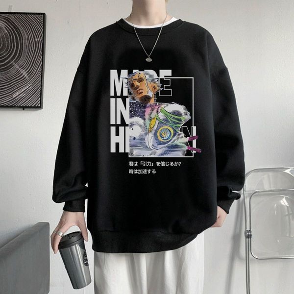 men s hoodies sweatshirts enrico pucci anime s bizarre adventure manga graphic oversized men pullover tracksuit women winter clothes 230330, Black
men s hoodies sweatshirts enrico pucci anime s bizarre adventure manga graphic oversized men pullover tracksuit women winter clothes 230330, Black