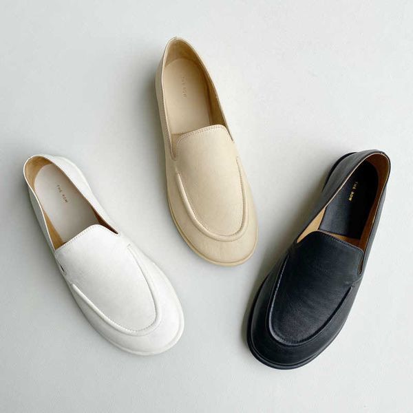 the row small the row soft and comfortable leather single shoe french round head flat sole with lefu shoes for women y8p6, Black
the row small the row soft and comfortable leather single shoe french round head flat sole with lefu shoes for women y8p6, Black