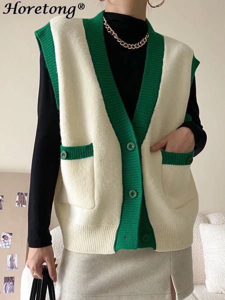 women's vests horetong women's knitted tank autumn v-neck sleeveless cardigan single sweat-wicking korean fashion loose casual poc, Black;white
women's vests horetong women's knitted tank autumn v-neck sleeveless cardigan single sweat-wicking korean fashion loose casual poc, Black;white