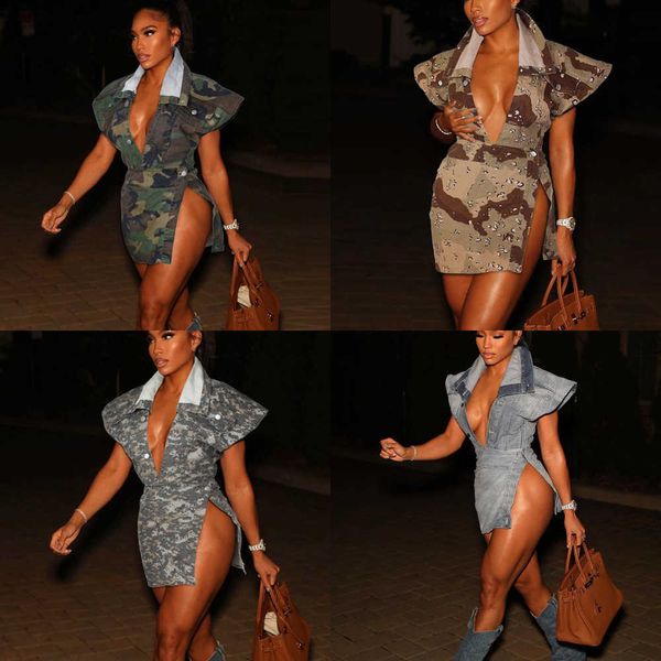 2023 new women's casual dresses summer worn bodycon dress water wash sleeveless high split fashion camo skirt set, Black;gray
2023 new women's casual dresses summer worn bodycon dress water wash sleeveless high split fashion camo skirt set, Black;gray