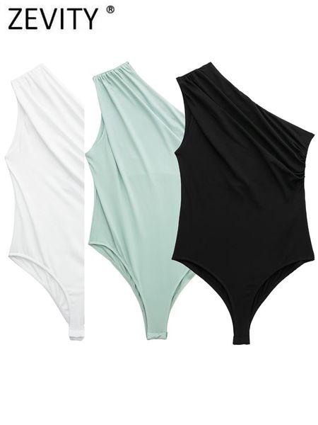 women's jumpsuits rompers zevity women's sleeveless pleated design asymmetric slim fit women's one shoulder playsuits straple, Black;white
women's jumpsuits rompers zevity women's sleeveless pleated design asymmetric slim fit women's one shoulder playsuits straple, Black;white