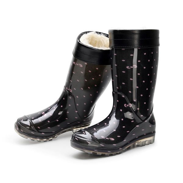 boots swyivy pvc rainboot winter fur warm shoes female fashion waterproof high snow for women 230330, Black
boots swyivy pvc rainboot winter fur warm shoes female fashion waterproof high snow for women 230330, Black