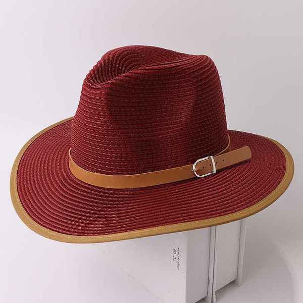 wide brim hats fashion summer straw hat outdoor travel vation sun shade panama jazz straw beh cap men women sun protection big brim hat p230, Blue;gray
wide brim hats fashion summer straw hat outdoor travel vation sun shade panama jazz straw beh cap men women sun protection big brim hat p230, Blue;gray
