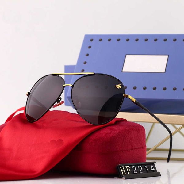 

Fashion G Letter luxury sunglasses Sun men 2021 new toad pilot little bee driving polarizer