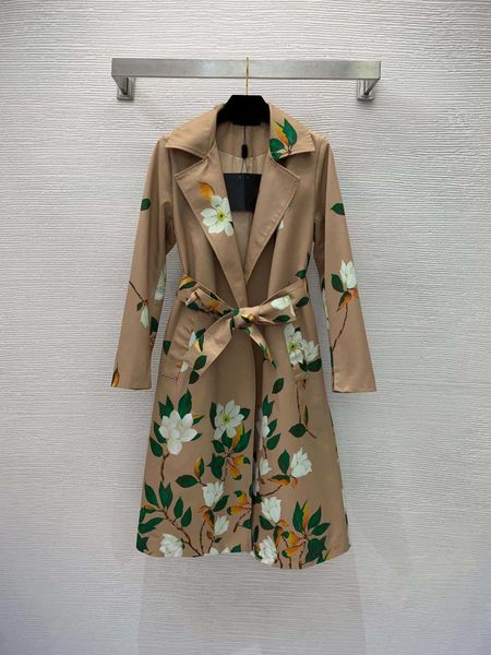 women designer long trench coat buttonless placketsuit collarmedium length flower leaf printlong-sleeved coattrench coat logo brand desig cl, Tan;black
women designer long trench coat buttonless placketsuit collarmedium length flower leaf printlong-sleeved coattrench coat logo brand desig cl, Tan;black