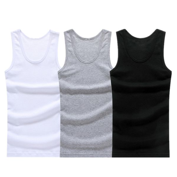 men' tank 3 piecesbatch cotton underwear sleeveless solid muscle o-neck clothing t-shirt 230330, White;black
men' tank 3 piecesbatch cotton underwear sleeveless solid muscle o-neck clothing t-shirt 230330, White;black