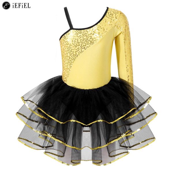 dancewear kids girls sparkly sequins one shoulder ballet dance tutu dress leotard lyrical modern contemporary costume ballroom dancewear 230, Blue
dancewear kids girls sparkly sequins one shoulder ballet dance tutu dress leotard lyrical modern contemporary costume ballroom dancewear 230, Blue