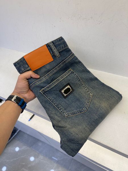 23s new leather pants men's jeans summer thin soft slim stretch pants street perforated casual pants, Blue
23s new leather pants men's jeans summer thin soft slim stretch pants street perforated casual pants, Blue