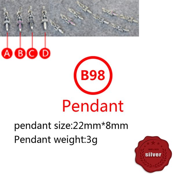 b98 s925 sterling silver pendant personalized punk style retro hip hop simple sword cross flower letter shape gift for lovers
b98 s925 sterling silver pendant personalized punk style retro hip hop simple sword cross flower letter shape gift for lovers