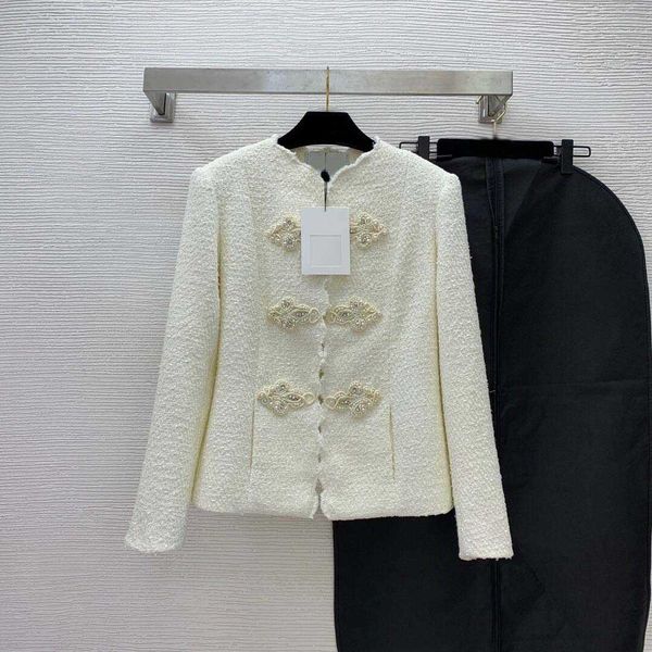 designer women jackets new jacquard silk lining diamond studs buckles decorated with long-sleeved tweed coat without dust bag logo brand des, Black;brown
designer women jackets new jacquard silk lining diamond studs buckles decorated with long-sleeved tweed coat without dust bag logo brand des, Black;brown