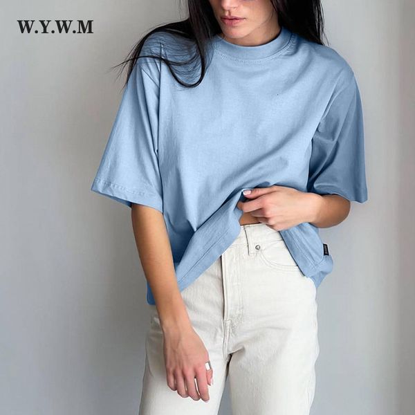 women's t-shirt wywm 100% cotton t-shirt women's summer harajuku cotton basic t-shirt loose casual o-neck t-shirt green soft women, White
women's t-shirt wywm 100% cotton t-shirt women's summer harajuku cotton basic t-shirt loose casual o-neck t-shirt green soft women, White