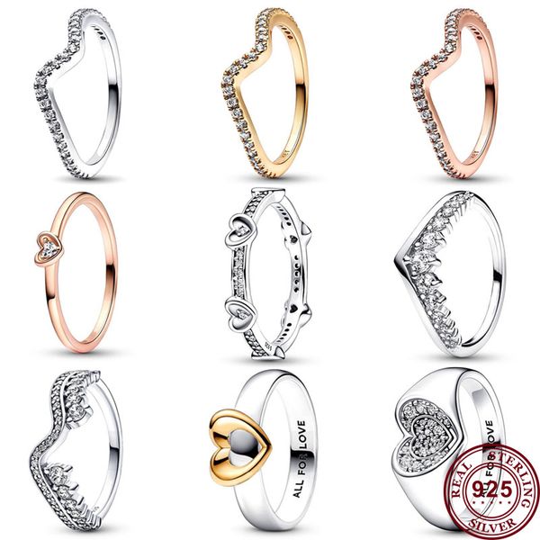 925 silver women fit pandora ring original heart crown fashion rings eternal heart sliding asymmetrical shining wave 204144, Slivery;golden
925 silver women fit pandora ring original heart crown fashion rings eternal heart sliding asymmetrical shining wave 204144, Slivery;golden