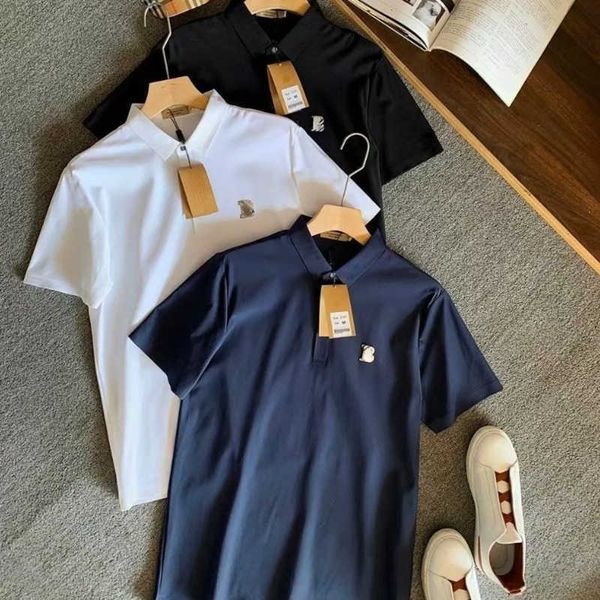 business casual polo shirts men short sleeved tshirt burb designer t shirt cotton sweatshirt tb embroidery pullover tee button shirts, White;black
business casual polo shirts men short sleeved tshirt burb designer t shirt cotton sweatshirt tb embroidery pullover tee button shirts, White;black