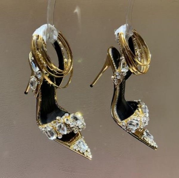 high heeled sandal for womens shoe slipper luxury designer highend drill buckle crystal rhinestone decoration shoes leather .5cm heels rom, Black
high heeled sandal for womens shoe slipper luxury designer highend drill buckle crystal rhinestone decoration shoes leather .5cm heels rom, Black