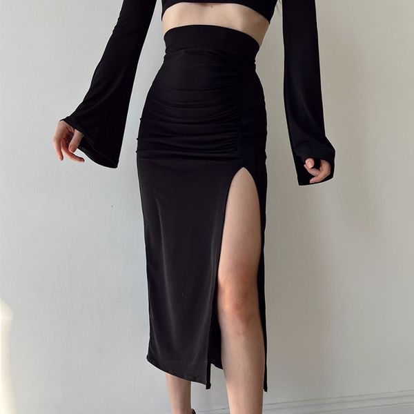 skirts women ruched long adults slimfit high waisted solid color slit red black club street style fashion s m l 230330
skirts women ruched long adults slimfit high waisted solid color slit red black club street style fashion s m l 230330