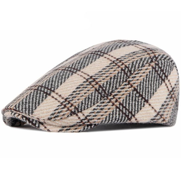 berets brand fashion vintage autumn winter hats for men women casual cotton beret caps adjustion plaid mens flat hat 230330, Blue;gray
berets brand fashion vintage autumn winter hats for men women casual cotton beret caps adjustion plaid mens flat hat 230330, Blue;gray