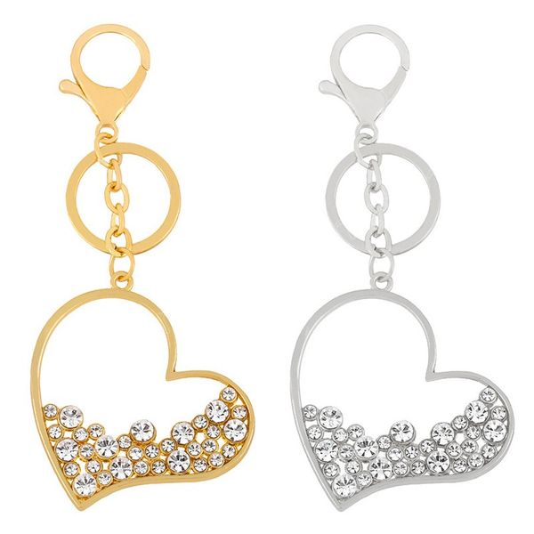 creative shiny crystal rhinestone keychain heart shape key chain handbag hanging decoration bags keys pendant accessories, Silver
creative shiny crystal rhinestone keychain heart shape key chain handbag hanging decoration bags keys pendant accessories, Silver