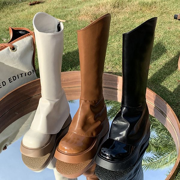 boots knee high chelsea for women ladies modern western female shoes platform fashion round toe rubber pu leather 230330, Black
boots knee high chelsea for women ladies modern western female shoes platform fashion round toe rubber pu leather 230330, Black