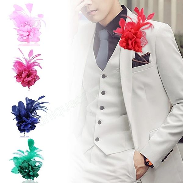 fashion feather flower broohes pin for women handmade jewelry gifts hair accesories men corsage wedding party clothes decor, Gray
fashion feather flower broohes pin for women handmade jewelry gifts hair accesories men corsage wedding party clothes decor, Gray