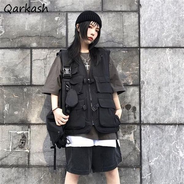 women s vest m 5xl colleges streetwear solid outerwear loose cargo sleeveless jackets bf v neck harajuku pockets design 230330, Black;white
women s vest m 5xl colleges streetwear solid outerwear loose cargo sleeveless jackets bf v neck harajuku pockets design 230330, Black;white