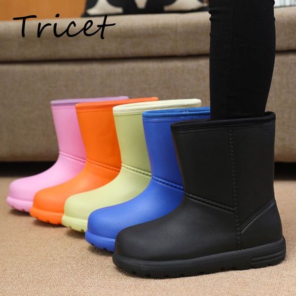 rain boot's eva short boots winter warm plush snow solid thick bottom female footwear outdoor waterproof water shoes 230330, Black;red
rain boot's eva short boots winter warm plush snow solid thick bottom female footwear outdoor waterproof water shoes 230330, Black;red