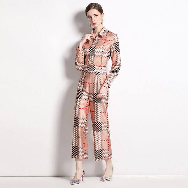 2023 geometric print pants sets designer two piece set women blouse and trousers vacation graceful 2 piece pant outfit long sleeve office la, White
2023 geometric print pants sets designer two piece set women blouse and trousers vacation graceful 2 piece pant outfit long sleeve office la, White