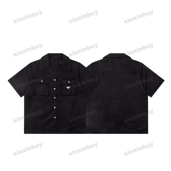 xinxinbuy men designer tee t shirt 23ss paris nylon metal triangle label short sleeve cotton women black white blue gray m-2xl, Black;brown
xinxinbuy men designer tee t shirt 23ss paris nylon metal triangle label short sleeve cotton women black white blue gray m-2xl, Black;brown