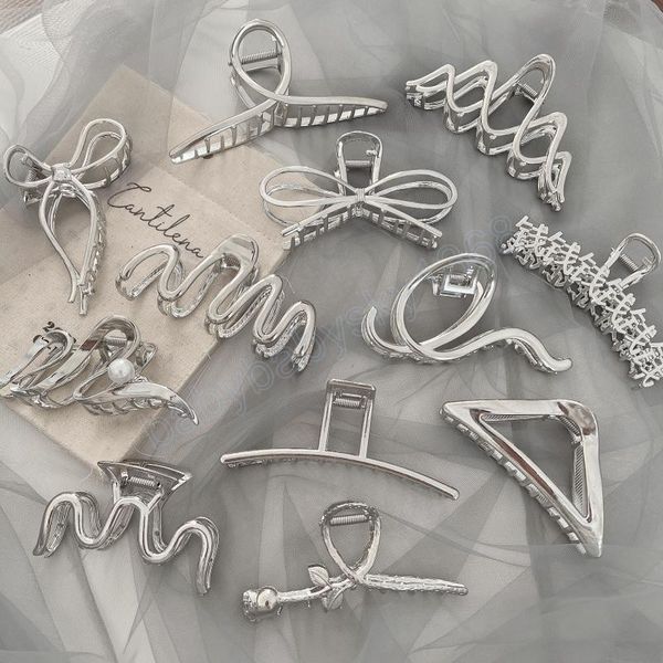 woman large elegant metal silver washing face hair claws novelty hairpins punk style barrettes girls hair clips hairgrip, Slivery;white
woman large elegant metal silver washing face hair claws novelty hairpins punk style barrettes girls hair clips hairgrip, Slivery;white