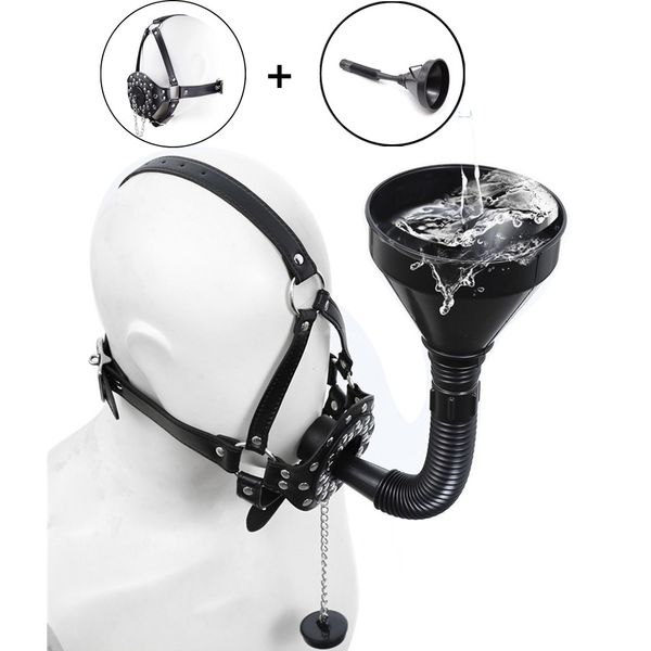 socks toilet funnel open mouth gag mask head hood pu leather oral enema drool plug slave harness fletish bondage games toys, Black;white
socks toilet funnel open mouth gag mask head hood pu leather oral enema drool plug slave harness fletish bondage games toys, Black;white