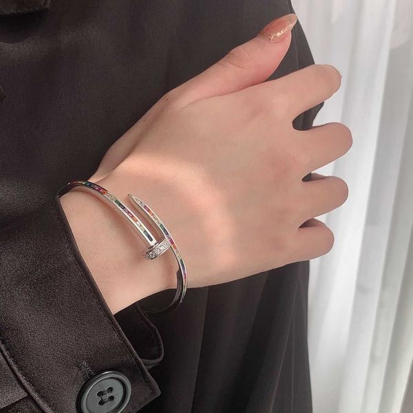 2023 designer carti bracelet fashion bangle silver industry rainbow zircon bracelet female ins small design light luxury exquisite fashion, Black
2023 designer carti bracelet fashion bangle silver industry rainbow zircon bracelet female ins small design light luxury exquisite fashion, Black