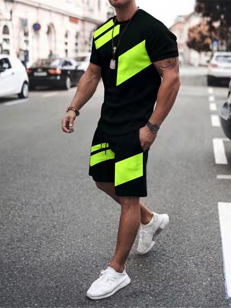 men's tracksuits summer men tracksuit casual spliced short sleeve fashion streetwear 3d print shirt outfit o neck sportswear tshirt set, Gray
men's tracksuits summer men tracksuit casual spliced short sleeve fashion streetwear 3d print shirt outfit o neck sportswear tshirt set, Gray