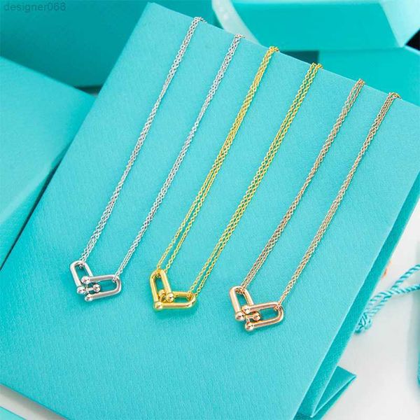 2023 fashion brand horseshoe pendant necklace luxury korean men and women t classic couple stainless steel s designer jewelry, Silver
2023 fashion brand horseshoe pendant necklace luxury korean men and women t classic couple stainless steel s designer jewelry, Silver