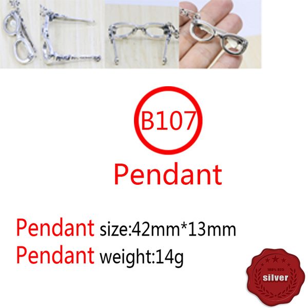 b107 s925 sterling silver pendant personalized punk style retro hip hop simple glasses cross flower letter shape gift for lovers
b107 s925 sterling silver pendant personalized punk style retro hip hop simple glasses cross flower letter shape gift for lovers