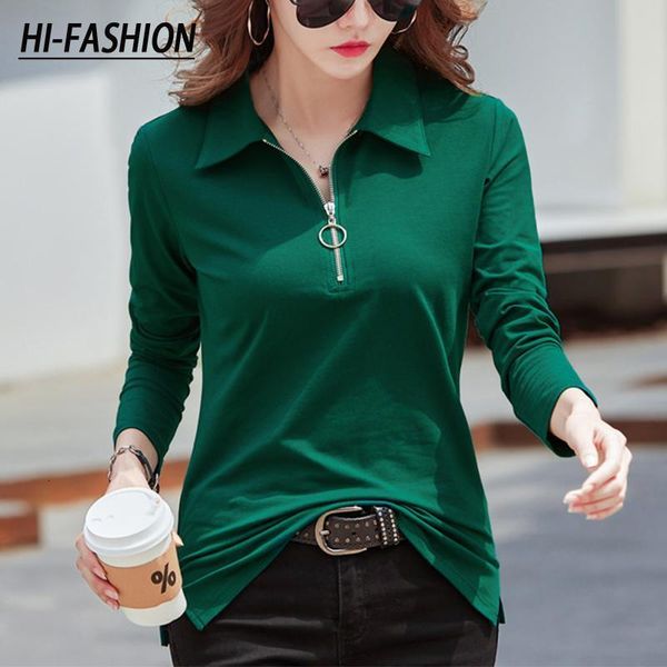 women's polos hifashion long sleeve t shirt women cotton korean style slim woman clothes fall zipper t womens tee femme 230330, White
women's polos hifashion long sleeve t shirt women cotton korean style slim woman clothes fall zipper t womens tee femme 230330, White