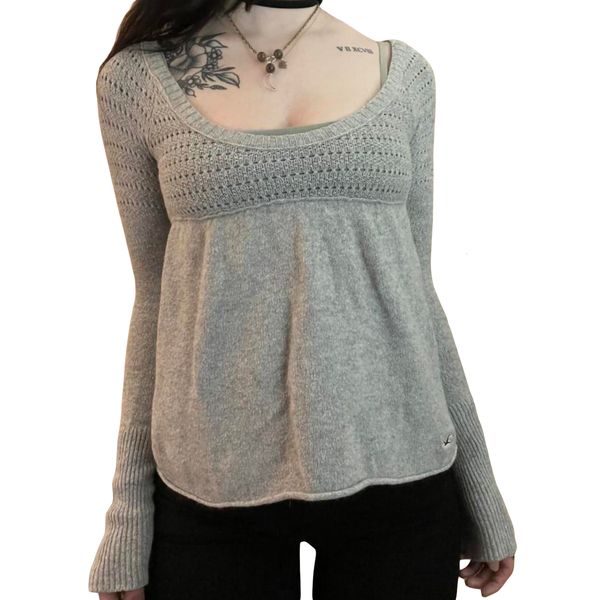 women s t shirt y2k knitted sweater fairy grunge clothe solid o neck long sleeve t shirt 2000s clothing basic tee streetwear 230330, White
women s t shirt y2k knitted sweater fairy grunge clothe solid o neck long sleeve t shirt 2000s clothing basic tee streetwear 230330, White