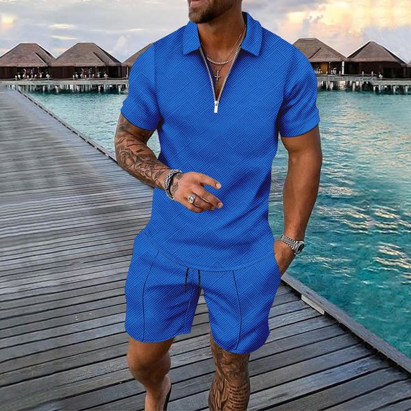 men's tracksuits casual men's polo shirt fashionable sports suit solid color summer vneck zipper short sleeve shorts tw 230330, Gray
men's tracksuits casual men's polo shirt fashionable sports suit solid color summer vneck zipper short sleeve shorts tw 230330, Gray