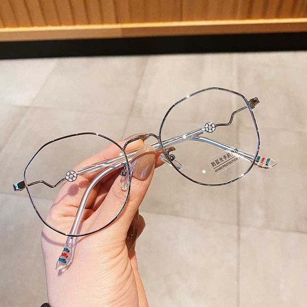 designer glasses family's new product personality bending leg rainbow stripe myopia frame blue light proof glasses women's flat co, White;black
designer glasses family's new product personality bending leg rainbow stripe myopia frame blue light proof glasses women's flat co, White;black