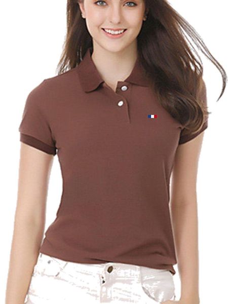 polos wysokiej jakosci 100% bawelna letnie nowe damskie koszulki z krotkim rekawem polo casual ladies lapel tees moda slim bluzki damski, White
polos wysokiej jakosci 100% bawelna letnie nowe damskie koszulki z krotkim rekawem polo casual ladies lapel tees moda slim bluzki damski, White