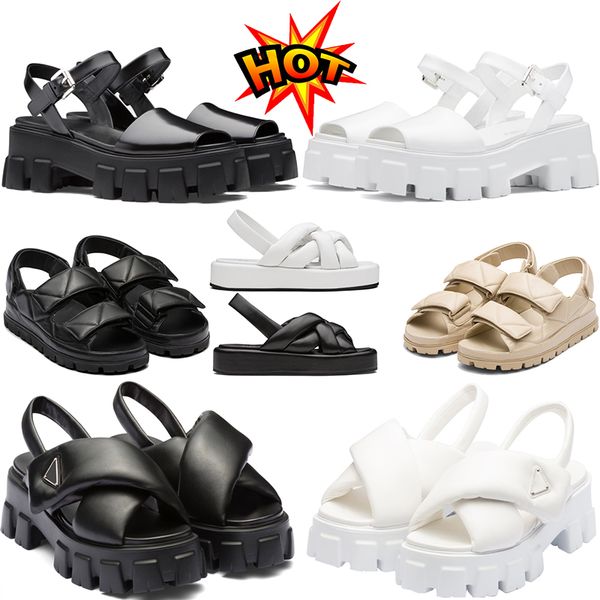 designer womens sandal summer women luxury sandals slides prad slippers side sandals slide platform heel monolith foam women rubber white bl, Black
designer womens sandal summer women luxury sandals slides prad slippers side sandals slide platform heel monolith foam women rubber white bl, Black