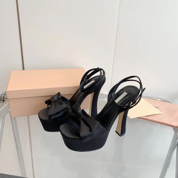 miu women shoes miu mm bow platform sandals satin sculptural heel ankle-strap bold hardware italy fashion original box 14cm heel 4.5cm platf, Black
miu women shoes miu mm bow platform sandals satin sculptural heel ankle-strap bold hardware italy fashion original box 14cm heel 4.5cm platf, Black