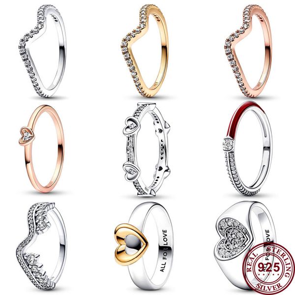 925 silver women fit pandora ring original heart crown fashion rings eternal heart sliding asymmetrical shining wave ring, Slivery;golden
925 silver women fit pandora ring original heart crown fashion rings eternal heart sliding asymmetrical shining wave ring, Slivery;golden