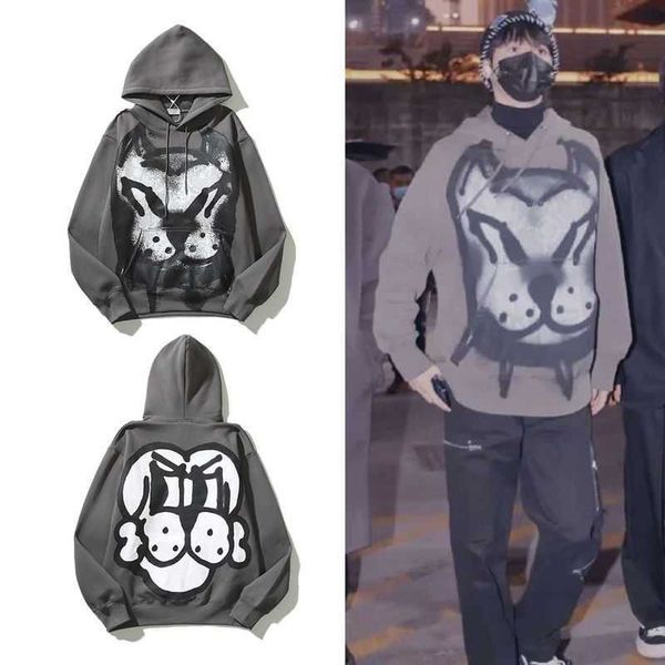 22ss new chito co branded cartoon dog head graffiti print hoodie fashion men and women, Black
22ss new chito co branded cartoon dog head graffiti print hoodie fashion men and women, Black