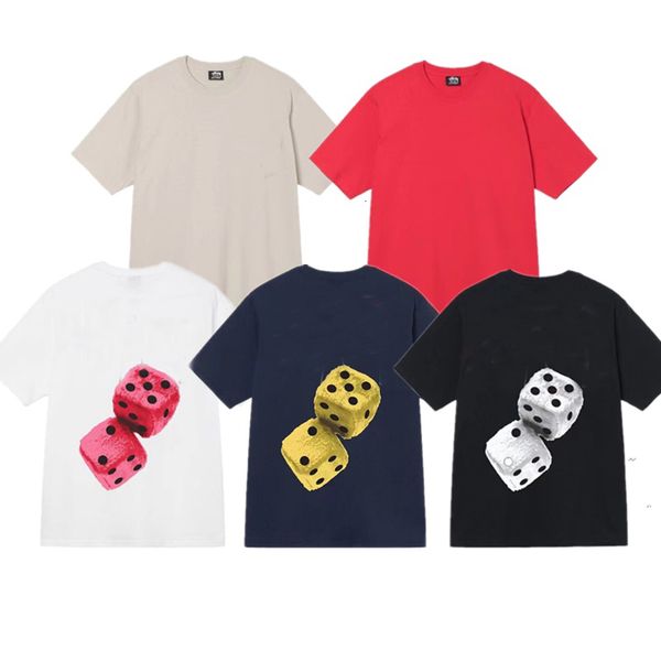 mens tshirts dice printed and womens short sleeve tee limited edition lovers tshirt 230330, White;black
mens tshirts dice printed and womens short sleeve tee limited edition lovers tshirt 230330, White;black