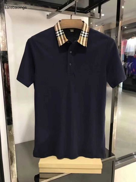 men's polos arder shirt burbery collar britih style ba family short sleeve men fahion cotton polo wear 8lre, White;black
men's polos arder shirt burbery collar britih style ba family short sleeve men fahion cotton polo wear 8lre, White;black