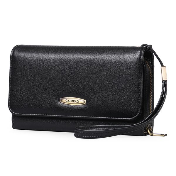 women's new long wallet large women's handbag fold wallet, Red;black
women's new long wallet large women's handbag fold wallet, Red;black