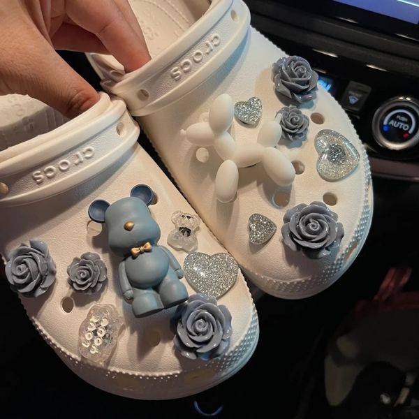 shoe parts accessories croc charms luxury for diy fashion vintage clogs bear gifts 230330, White;pink
shoe parts accessories croc charms luxury for diy fashion vintage clogs bear gifts 230330, White;pink