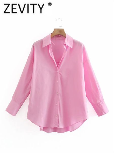 women's blouses shirts zevity women simply candy color single breasted poplin shirts office lady long sleeve blouse roupas chic chemise, White
women's blouses shirts zevity women simply candy color single breasted poplin shirts office lady long sleeve blouse roupas chic chemise, White